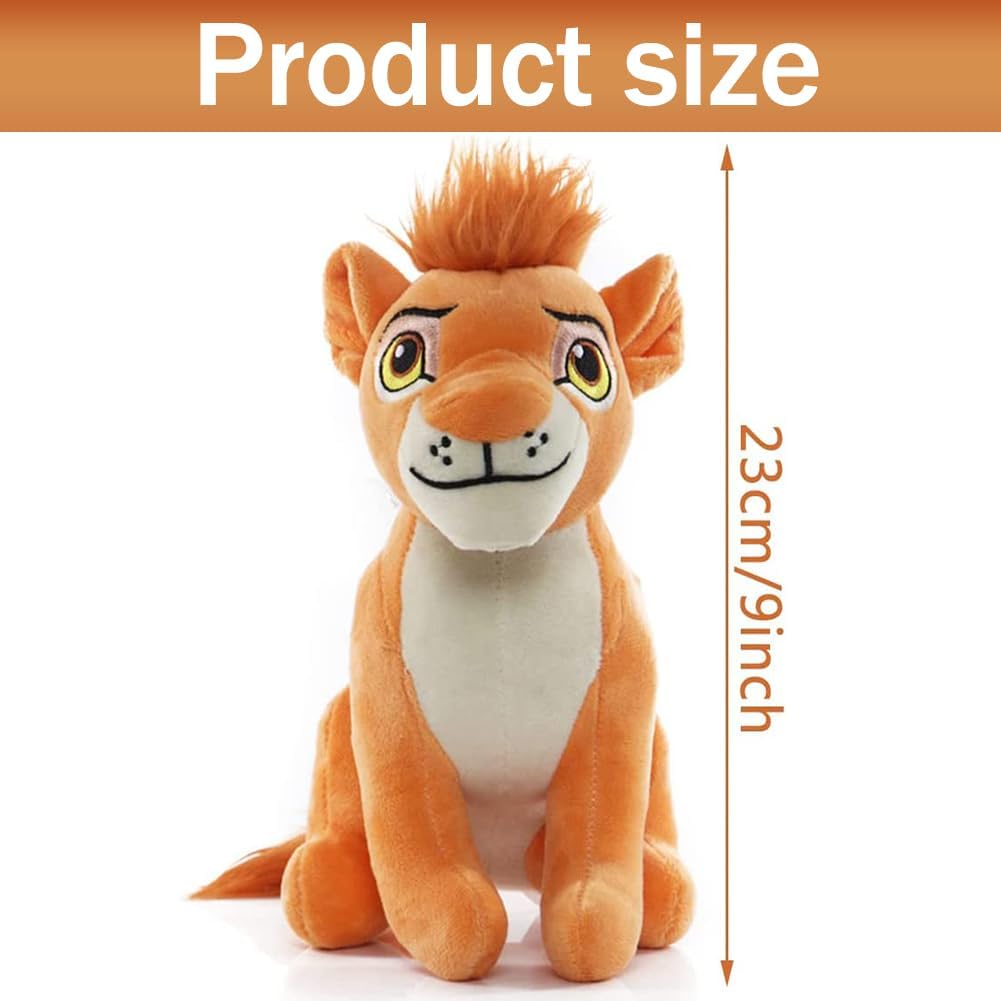 Lion King Plush Toys, 2 Pcs King Of The Lions Doll Cuddly Toy Lion Super Soft Simba Stuffed Animal Plush Toy Nala Plush Doll Cushion For Kids Birthday Plush Toys Gifts Or Fans Collectible 23cm - Image 2