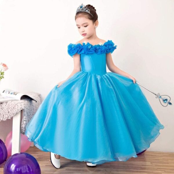 Vicloon Elsa Dress Accessories, Elsa Gloves, Princess Tiara Braid Wand Set (7 pcs) - Image 6