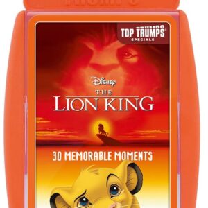Top Trumps Disney The Lion King Specials Card Game, play with 30 memorable moments from the presentation of Simba to No Worries, educational gifts and toys for boys and girls aged 6 plus