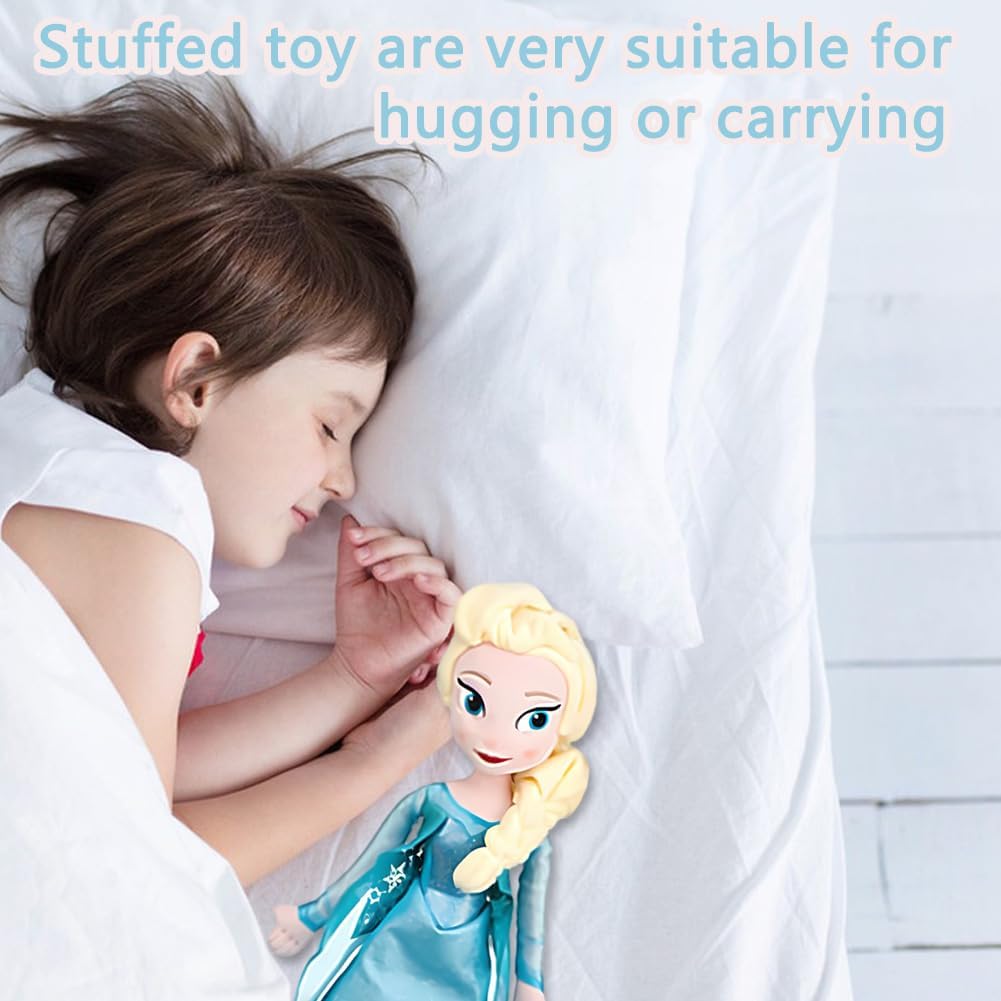 OCDSLYGB Elsa Plush Toy,Medium Soft Toy,Animals Figures Plush,Fro-zen Cartoon Plush Doll Plush Gifts,Elsa Animals Plush Figure Collection Children For Boys And Girls And Game Lovers - 40cm, TDD1181A - Image 4