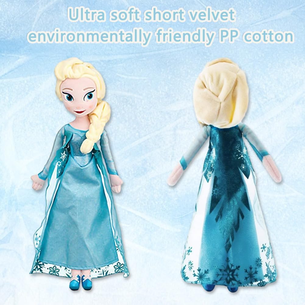 OCDSLYGB Elsa Plush Toy,Medium Soft Toy,Animals Figures Plush,Fro-zen Cartoon Plush Doll Plush Gifts,Elsa Animals Plush Figure Collection Children For Boys And Girls And Game Lovers - 40cm, TDD1181A - Image 3