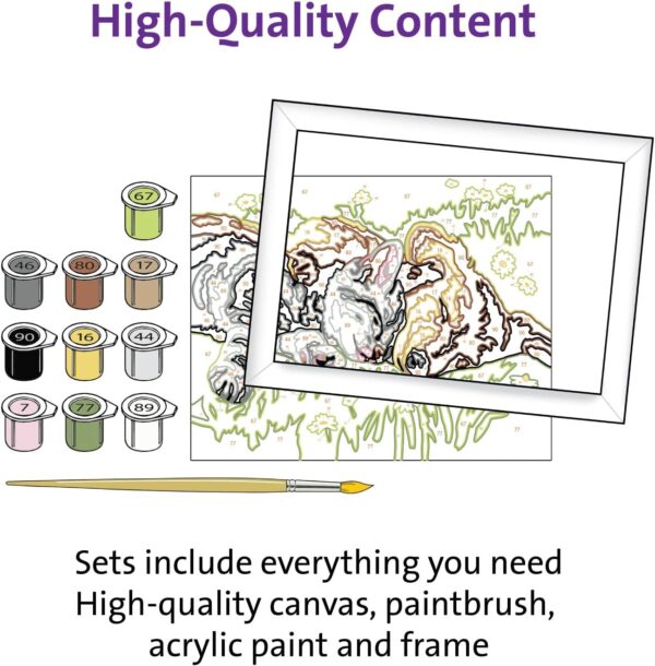 Ravensburger CreArt Disney Lion King Paint By Numbers Kits for Children & Adults Ages 7 Years Up - Kids Craft Set - Image 5