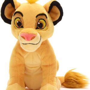 Disney Store Official Simba Mini Bean Bag, The Lion King, 18cm/7”, Kids Cuddly Toy Plush Character Figure, Suitable for Ages 0+