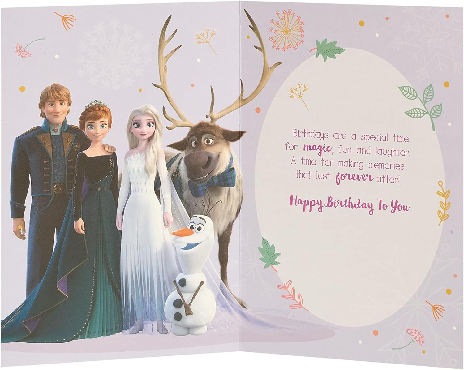 Princess Elsa Birthday Card - Disney Princess Birthday Card - Frozen Birthday Girl Card - Birthday Card Girls - Image 2