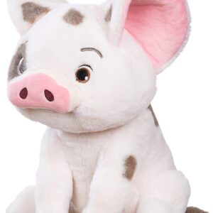 Disney Store Official Pua Soft Toy, Moana, 30cm/12”, Pink Pig, Made with Plush Cuddly Fabric with Embroidered Details, Toy Suitable for All Ages