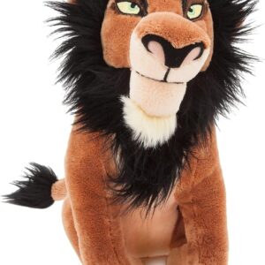 Disney Store Official Scar Medium Soft Toy, The Lion King, 35cm/13”, Plush Figure with Fluffy Mane and Tail, Suitable for Ages 0+