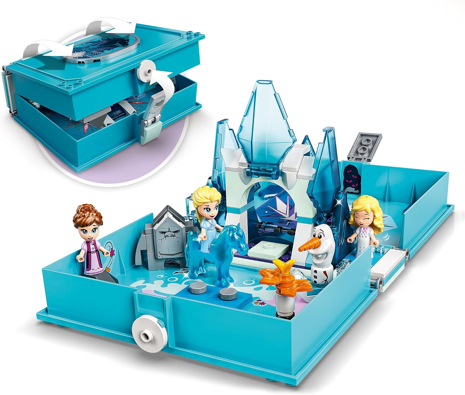 LEGO 43189 Disney Frozen 2 Elsa and the Nokk Storybook, Adventures Portable Playset, Travel Toys, Gifts for 5 Plus Year Old Kids, Girls & Boys with Micro Doll - Image 2