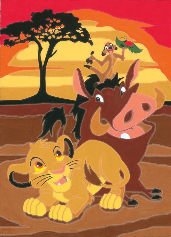 Ravensburger CreArt Disney Lion King Paint By Numbers Kits for Children & Adults Ages 7 Years Up - Kids Craft Set - Image 2