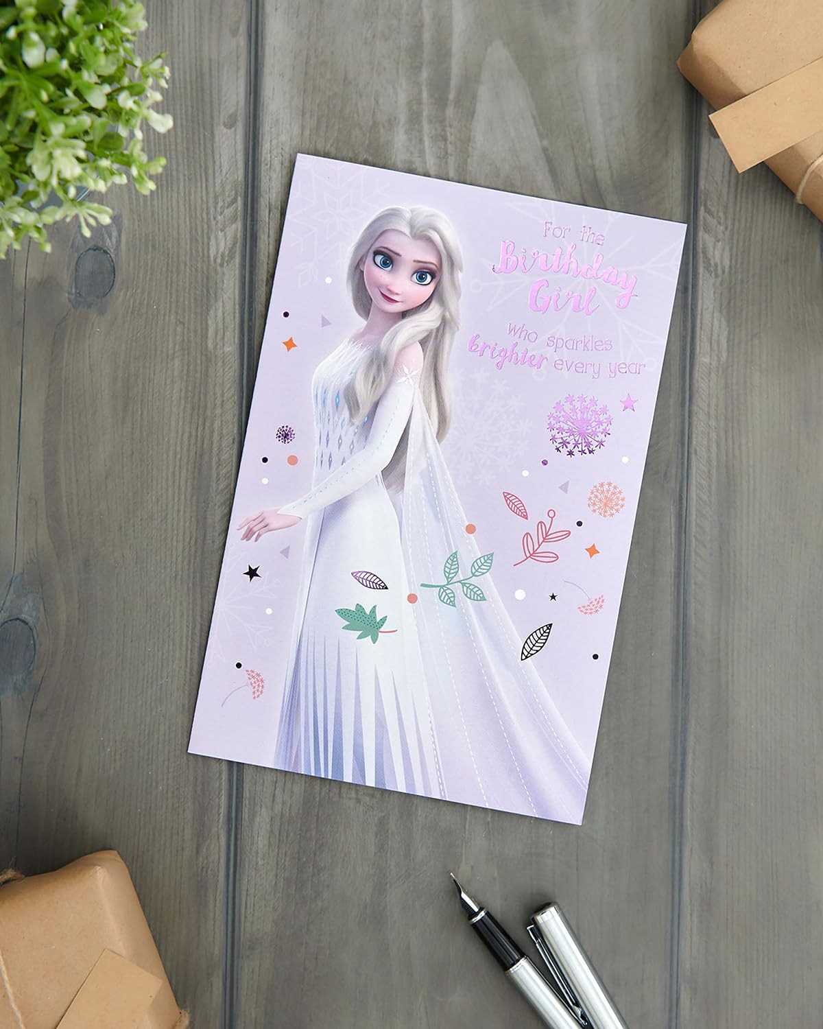 Princess Elsa Birthday Card - Disney Princess Birthday Card - Frozen Birthday Girl Card - Birthday Card Girls - Image 3
