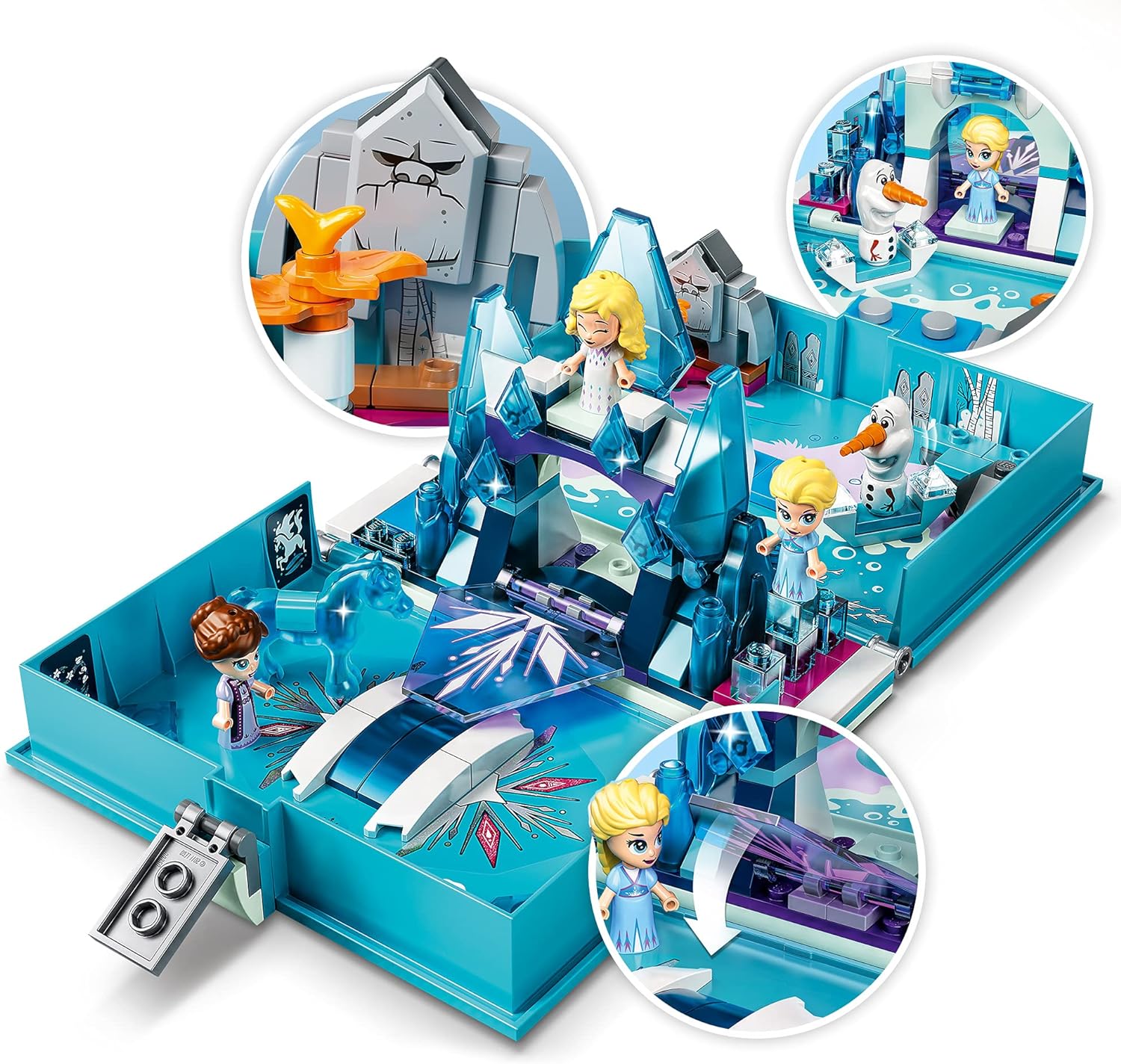LEGO 43189 Disney Frozen 2 Elsa and the Nokk Storybook, Adventures Portable Playset, Travel Toys, Gifts for 5 Plus Year Old Kids, Girls & Boys with Micro Doll - Image 3