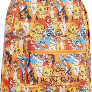 Disney Lion King School Bag, Kids Backpack with The Lion King Characters, Large Capacity Rucksack for School Travel, Official Merchandise Disney Gifts for Girls Boys Teenagers