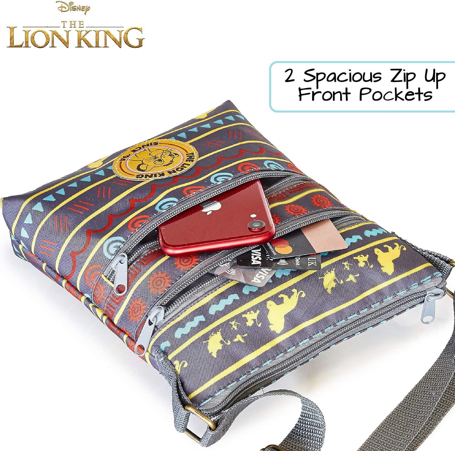 Disney Lion King Bag, Cross Body Bag For Girls And Women, Mini Messenger Bag, Ladies Small Shoulder Bag With Adjustable Crossbody Strap, Ladies Handbags, Gifts For Her - Image 3